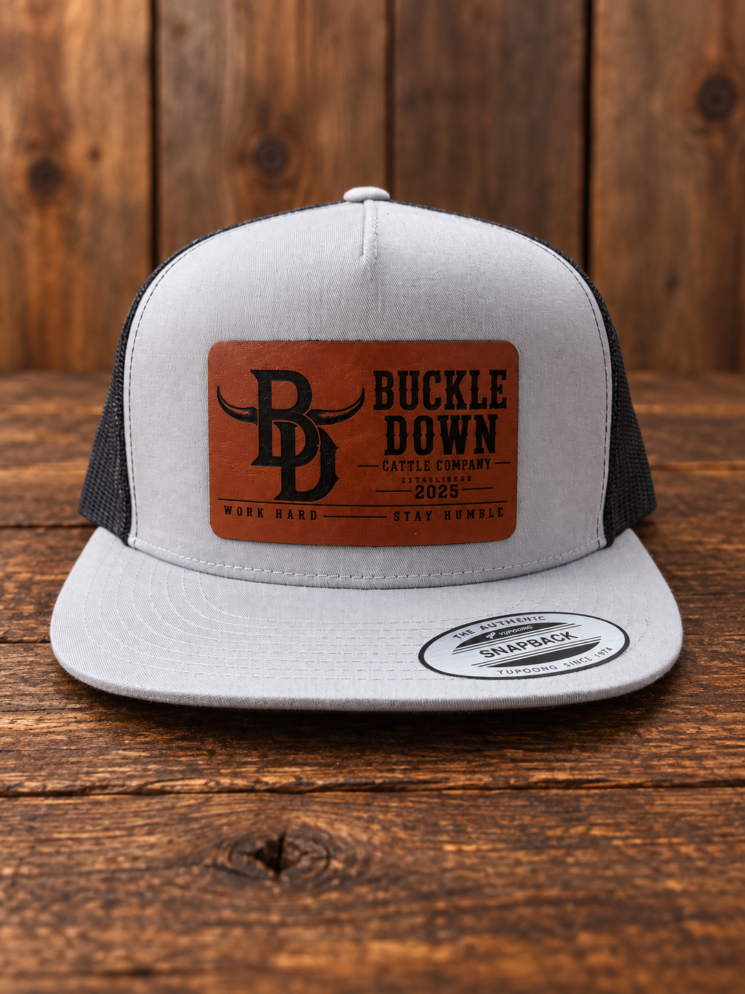 Buckle Down Grey SnapBack